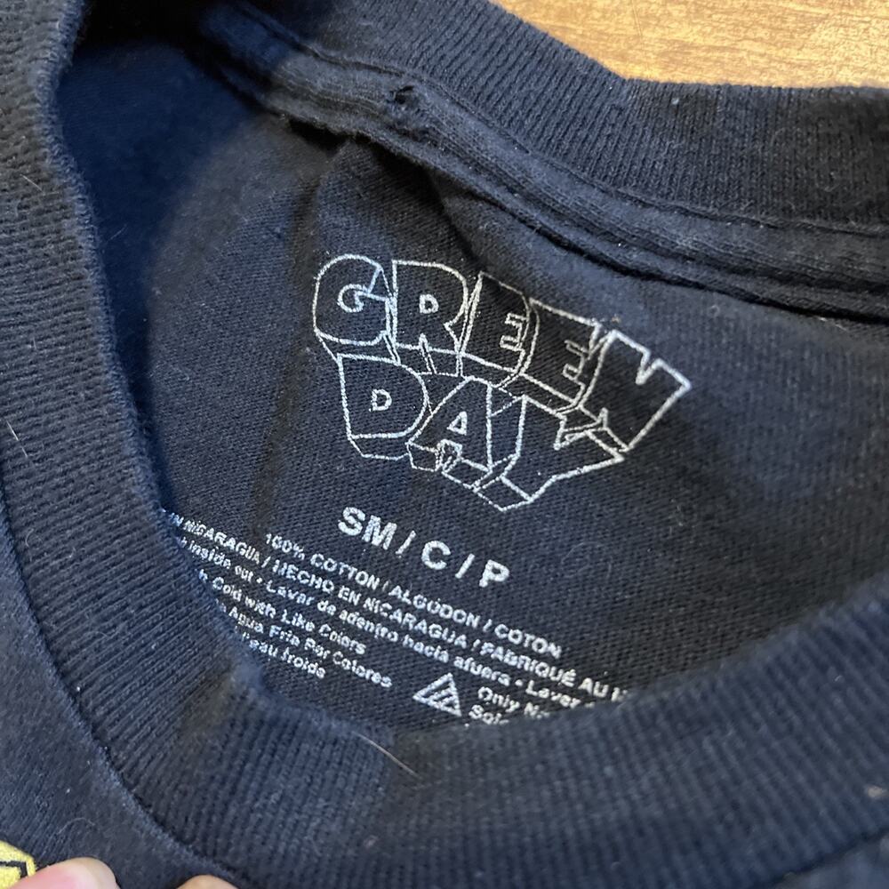 Green Day Shirt Adult Size Small Black Dookie Punk Rock Band Merchandise Mens - Picture 5 of 7